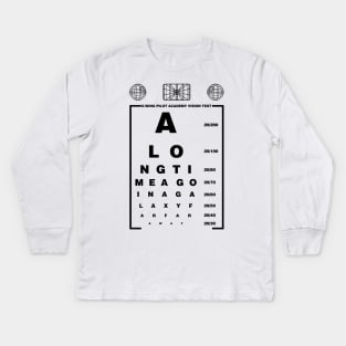 X-wing pilot academy vision test Kids Long Sleeve T-Shirt